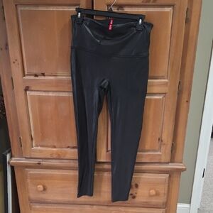 SPANX Black Leggings with Red Tag